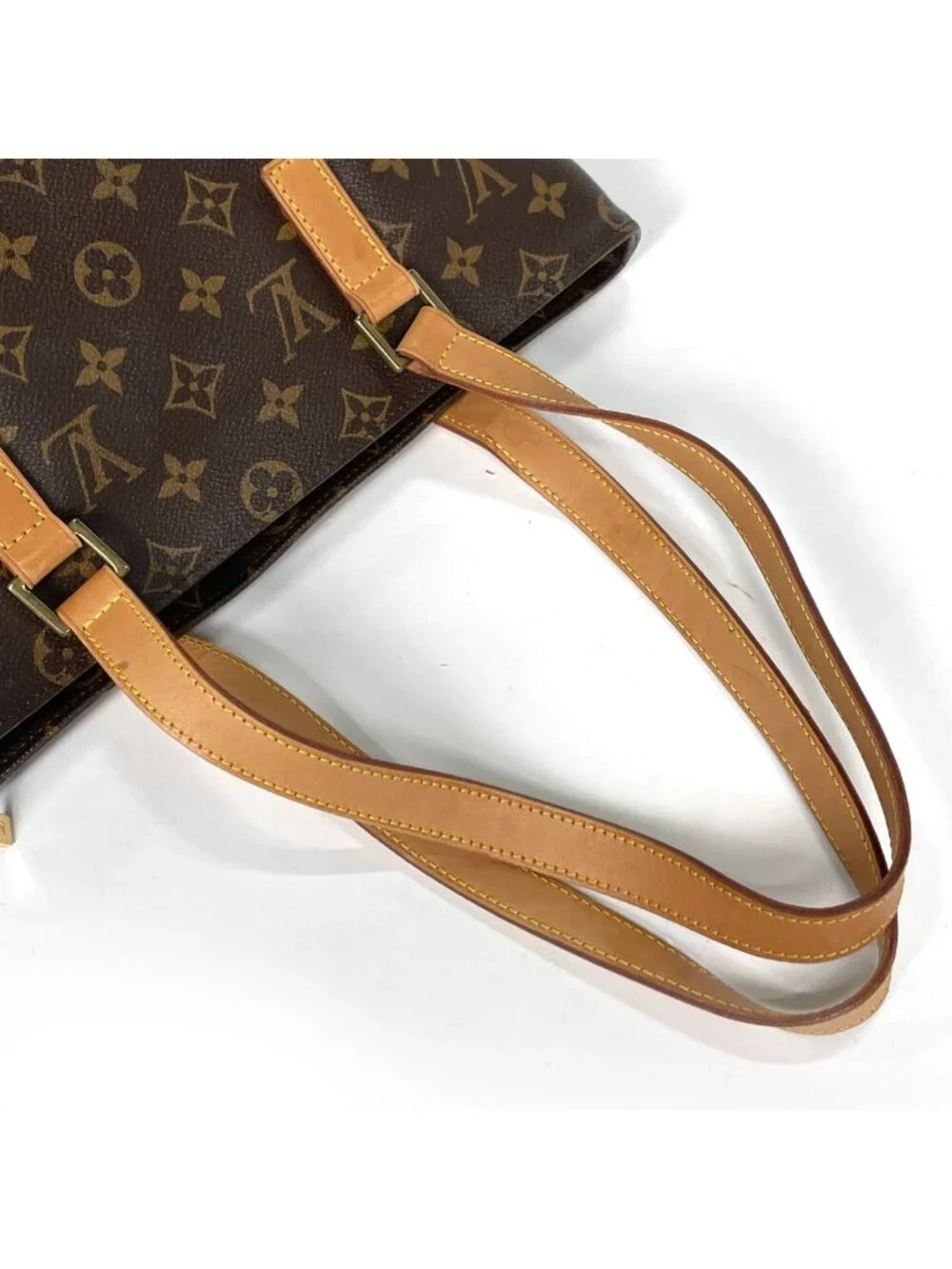 Louis Vuitton Cabas Piano Shoulder Bag Tote Monogram Brown